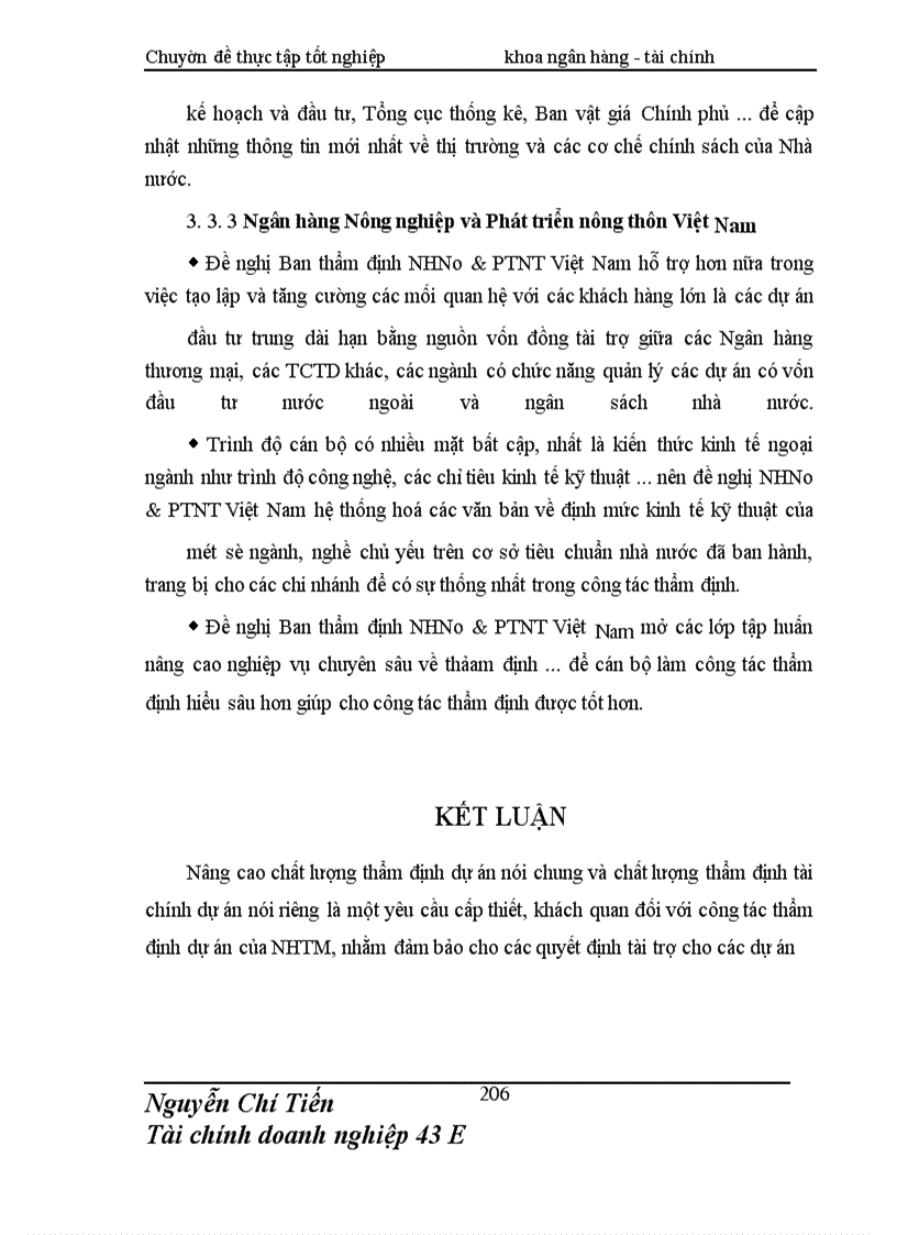 image for page Giải pháp nâng cao chất lượng thẩm định tài chính dự án đầu tư tài Chi nhánh NHNo & PTNN Nam Hà Nội