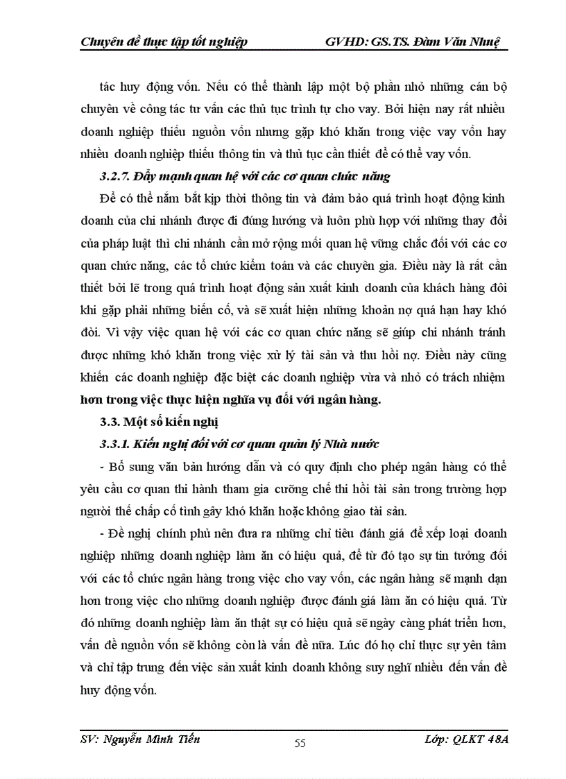 image for page Giải pháp nâng cao chất lượng tín dụng đối với các doanh nghiệp vừa và nhỏ tại Chi nhánh NHNo&PTNT Cầu Giấy - Hà Nội