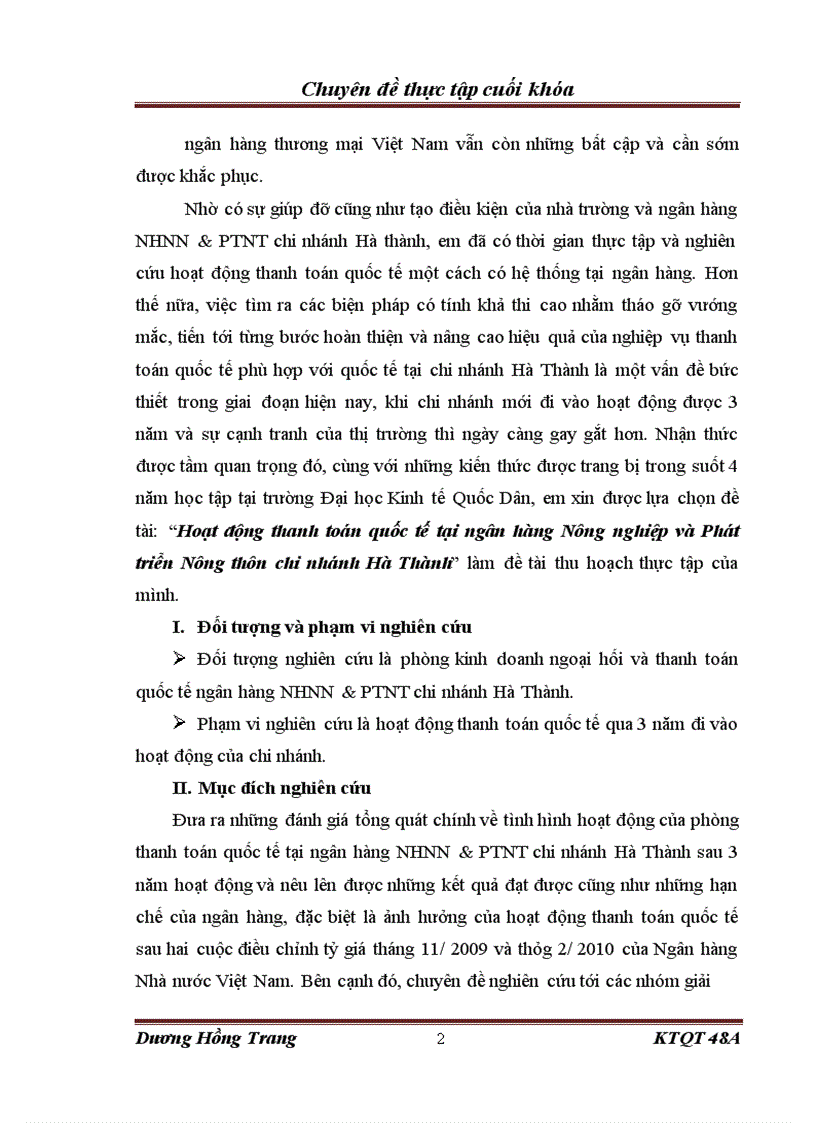 image for page Hoạt động thanh toán quốc tế tại ngân hàng Nông nghiệp và Phát triển Nông thôn chi nhánh Hà Thành