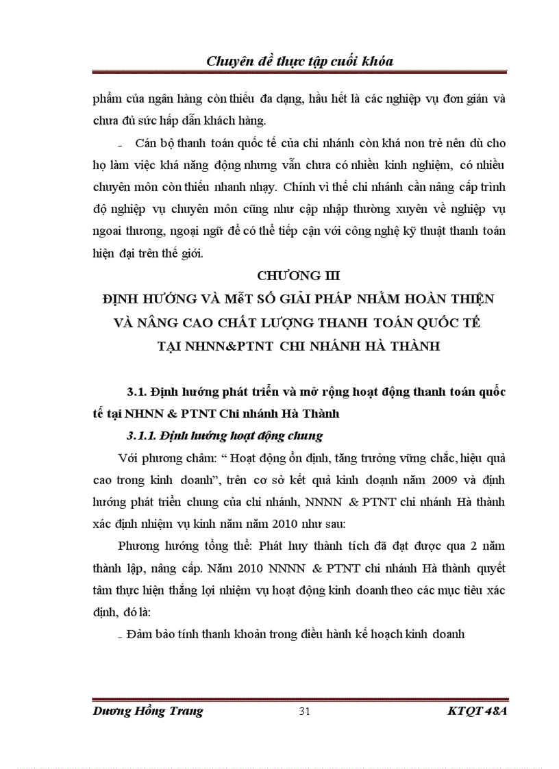 image for page Hoạt động thanh toán quốc tế tại ngân hàng Nông nghiệp và Phát triển Nông thôn chi nhánh Hà Thành