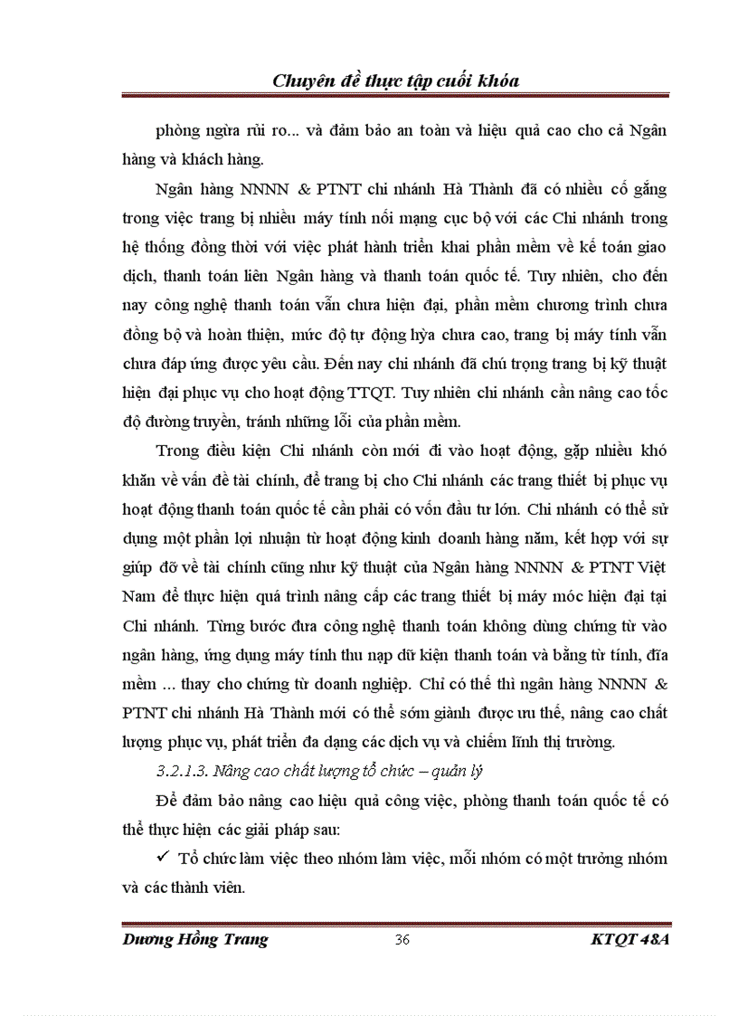 image for page Hoạt động thanh toán quốc tế tại ngân hàng Nông nghiệp và Phát triển Nông thôn chi nhánh Hà Thành