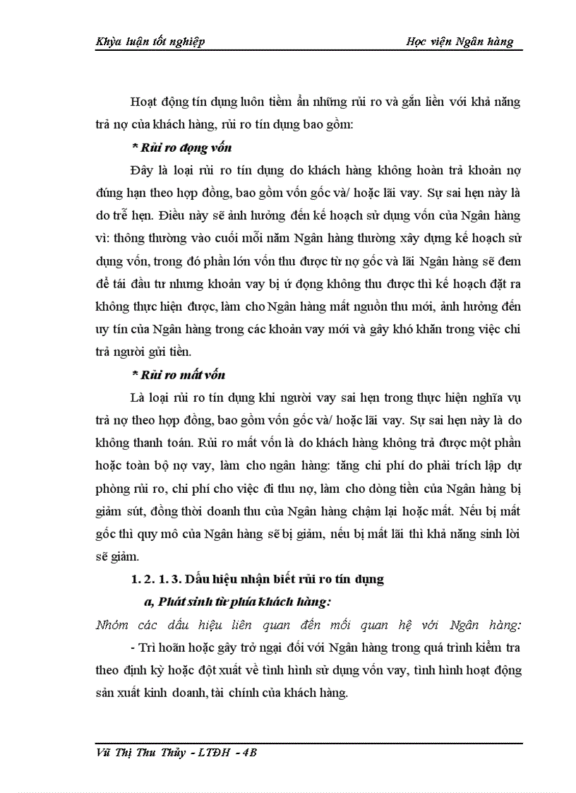image for page Giải pháp phòng ngừa và hạn chế rủi ro tín dụng tại NHNo&PTNT chi nhánh Thanh Xuân