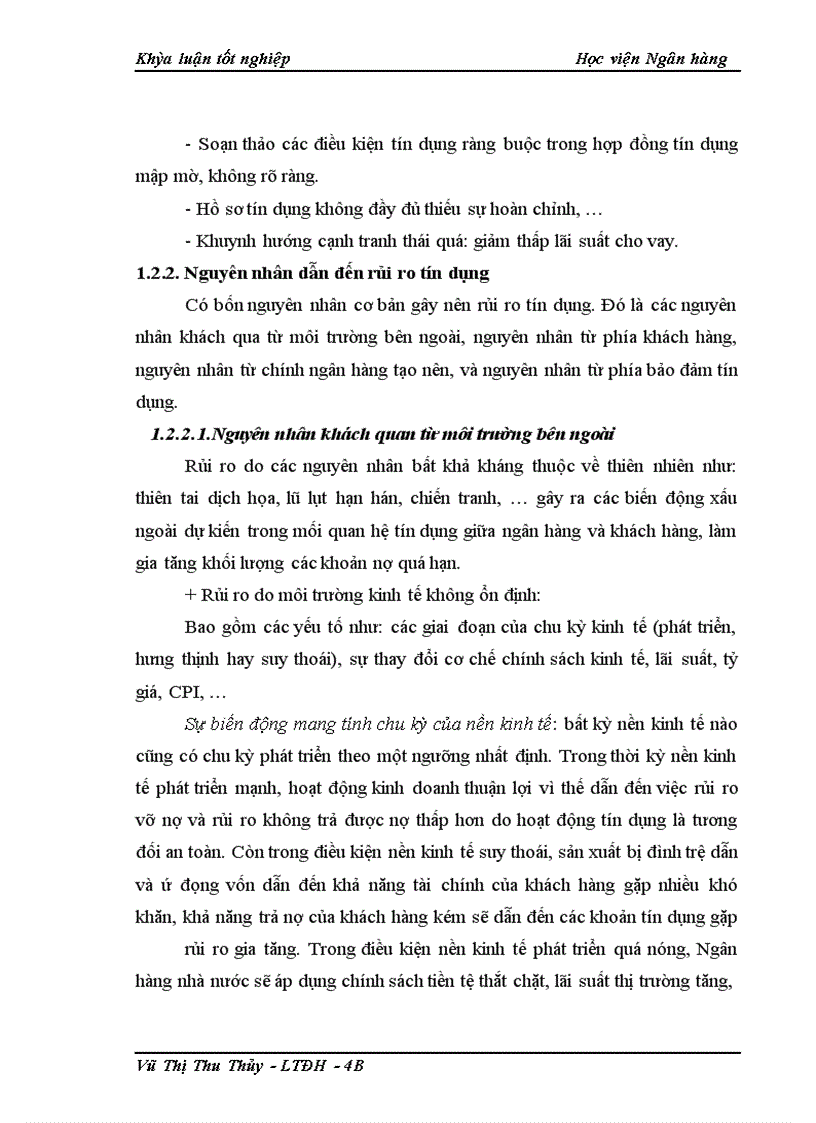 image for page Giải pháp phòng ngừa và hạn chế rủi ro tín dụng tại NHNo&PTNT chi nhánh Thanh Xuân