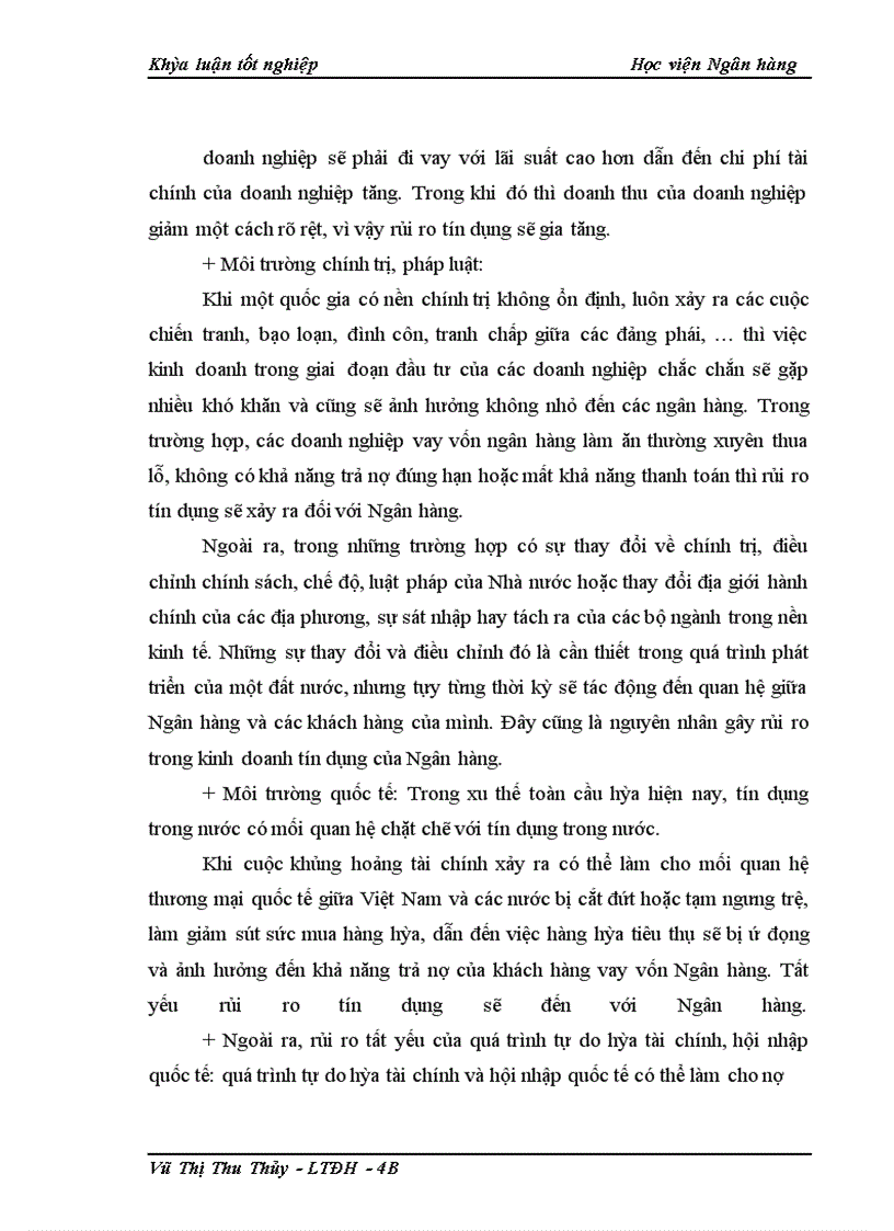 image for page Giải pháp phòng ngừa và hạn chế rủi ro tín dụng tại NHNo&PTNT chi nhánh Thanh Xuân