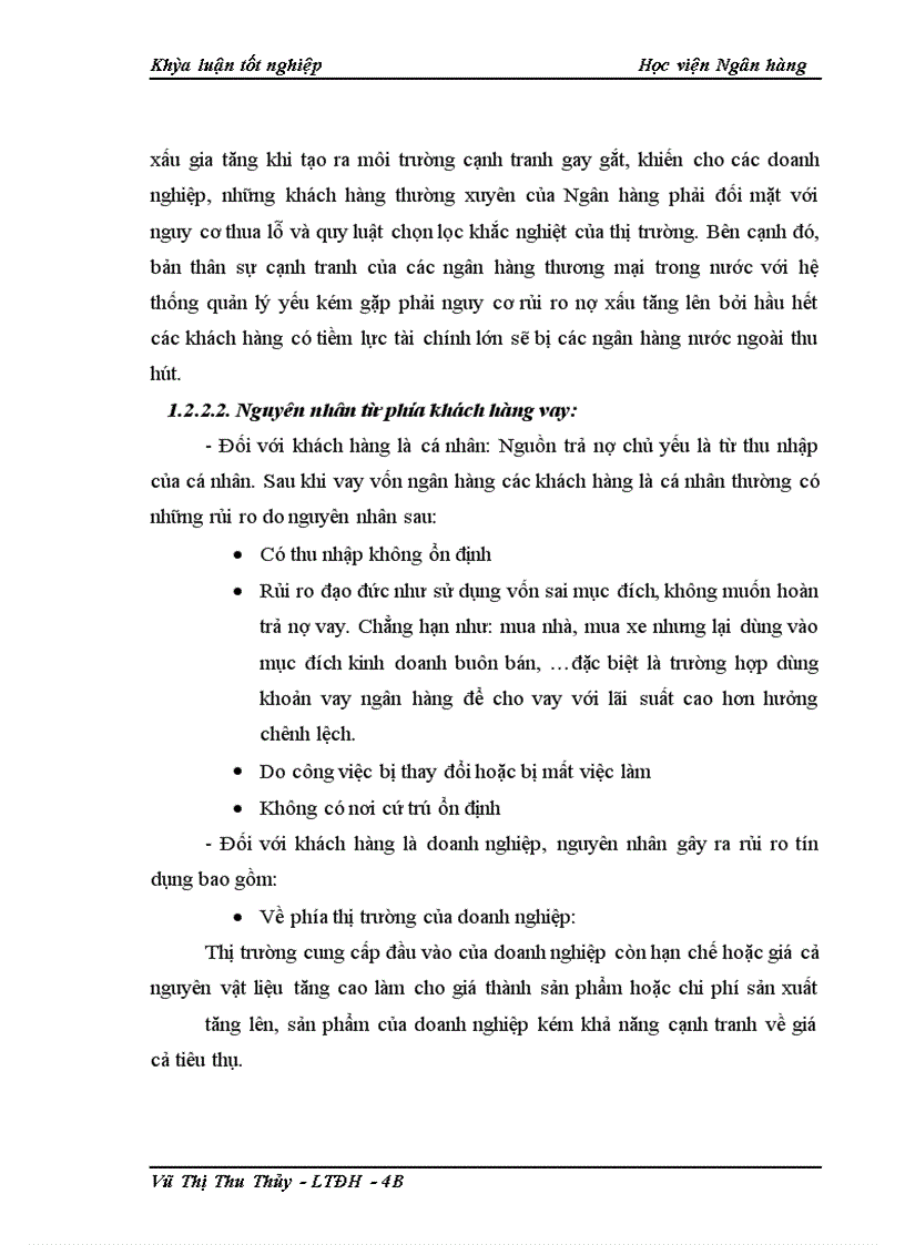 image for page Giải pháp phòng ngừa và hạn chế rủi ro tín dụng tại NHNo&PTNT chi nhánh Thanh Xuân