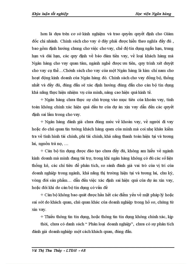 image for page Giải pháp phòng ngừa và hạn chế rủi ro tín dụng tại NHNo&PTNT chi nhánh Thanh Xuân