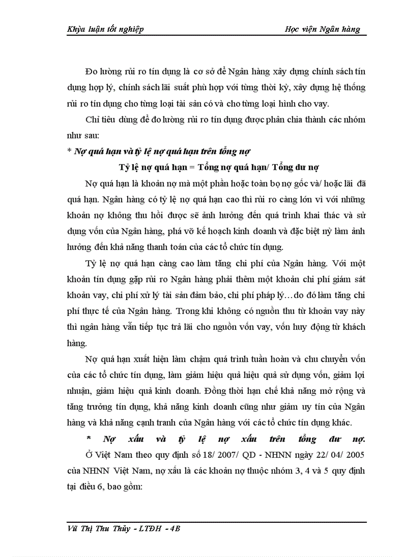 image for page Giải pháp phòng ngừa và hạn chế rủi ro tín dụng tại NHNo&PTNT chi nhánh Thanh Xuân