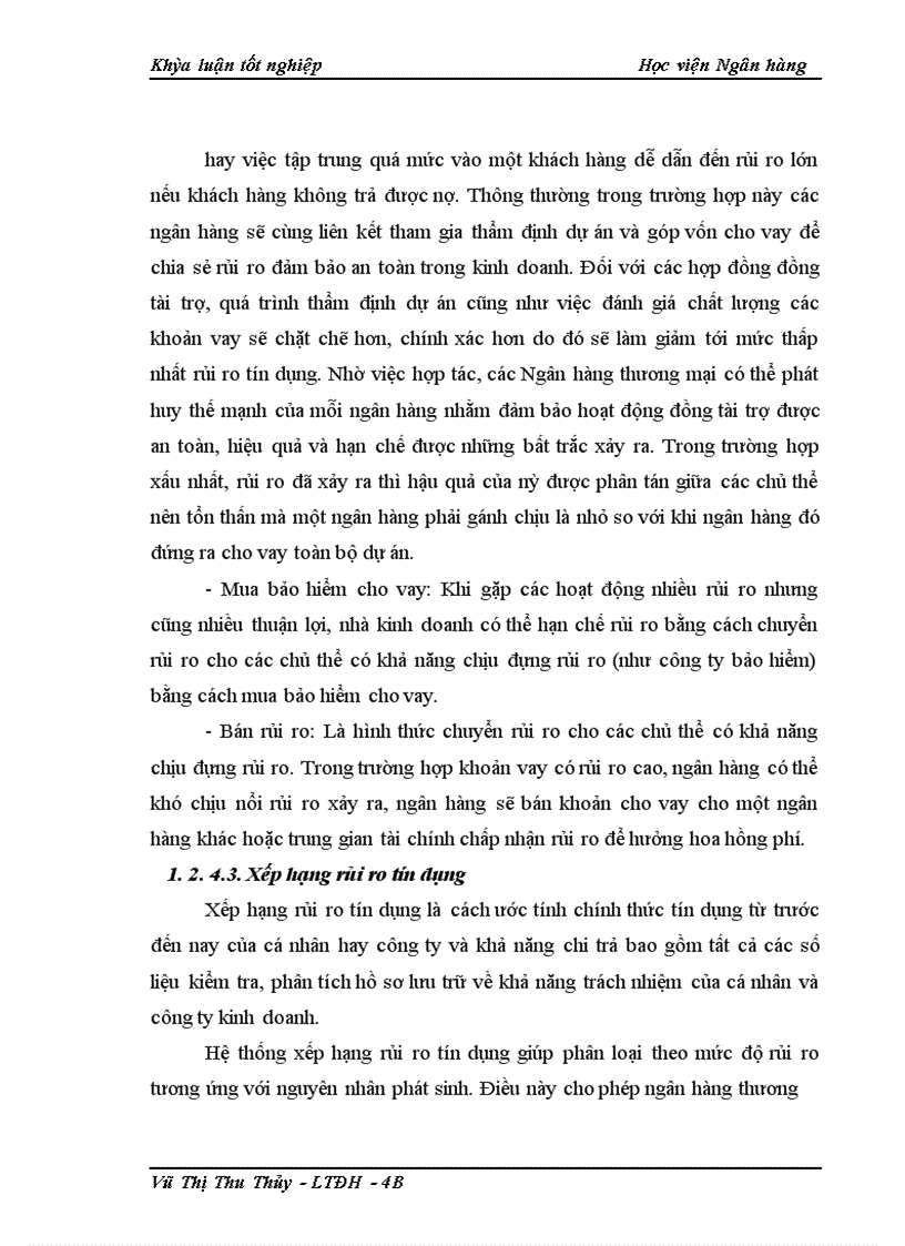 image for page Giải pháp phòng ngừa và hạn chế rủi ro tín dụng tại NHNo&PTNT chi nhánh Thanh Xuân