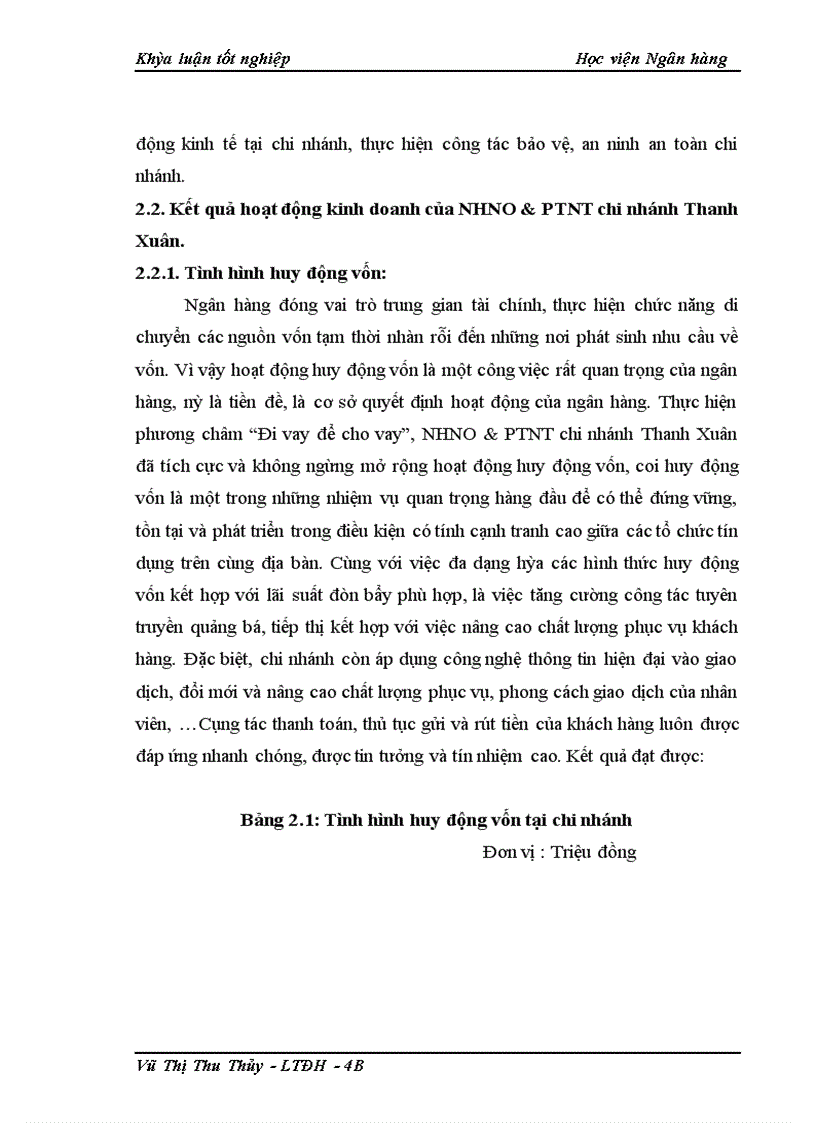 image for page Giải pháp phòng ngừa và hạn chế rủi ro tín dụng tại NHNo&PTNT chi nhánh Thanh Xuân