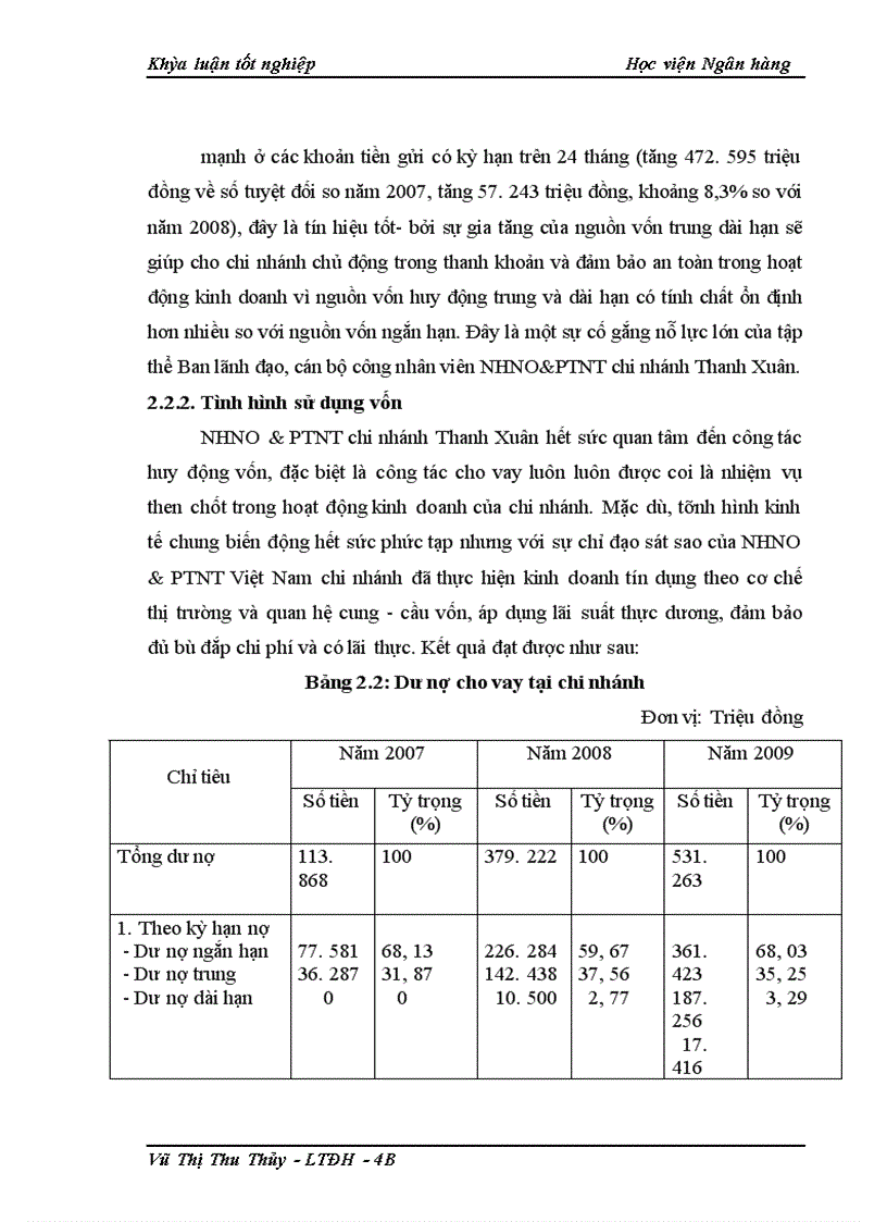 image for page Giải pháp phòng ngừa và hạn chế rủi ro tín dụng tại NHNo&PTNT chi nhánh Thanh Xuân