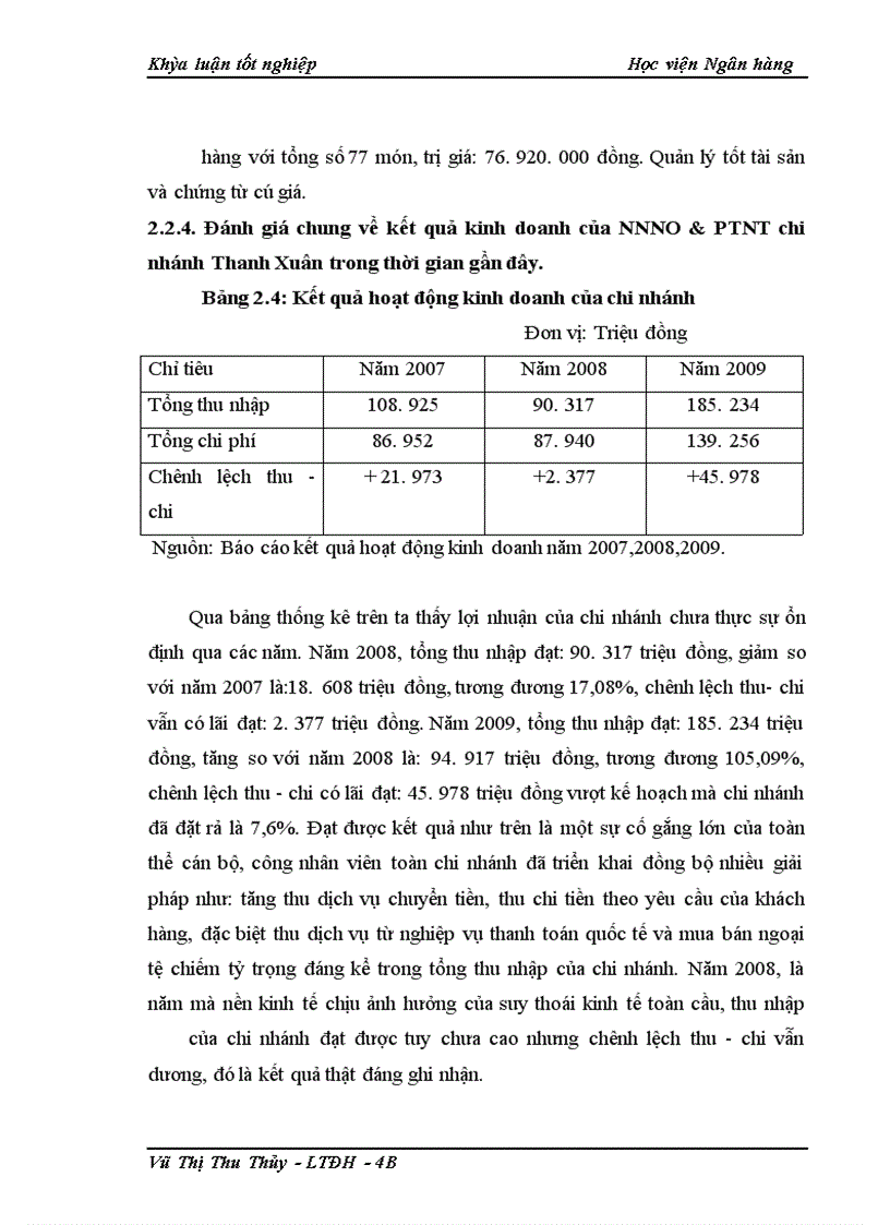image for page Giải pháp phòng ngừa và hạn chế rủi ro tín dụng tại NHNo&PTNT chi nhánh Thanh Xuân