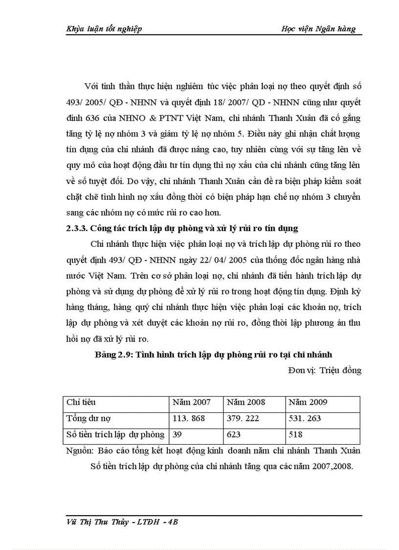 image for page Giải pháp phòng ngừa và hạn chế rủi ro tín dụng tại NHNo&PTNT chi nhánh Thanh Xuân