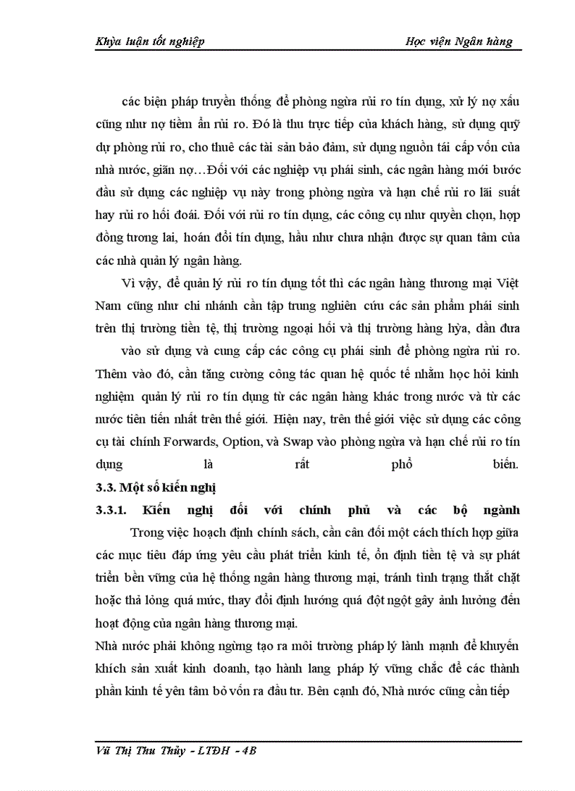 image for page Giải pháp phòng ngừa và hạn chế rủi ro tín dụng tại NHNo&PTNT chi nhánh Thanh Xuân