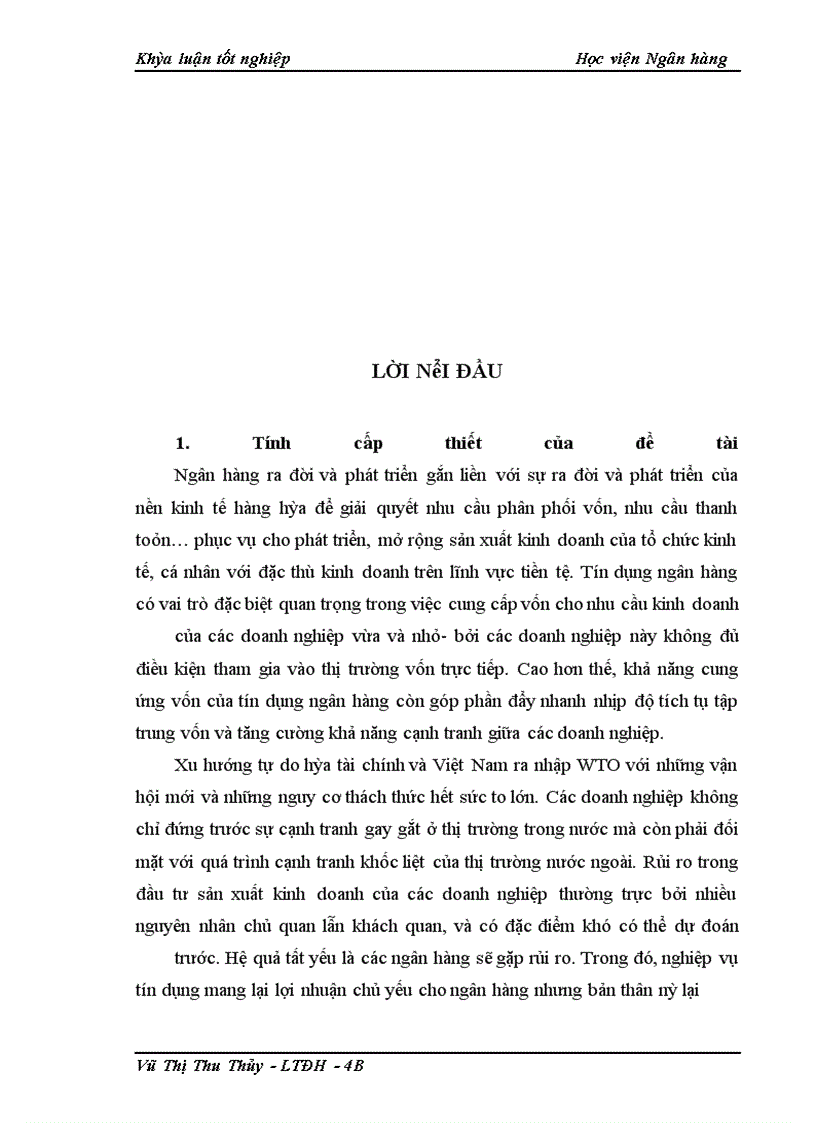image for page Giải pháp phòng ngừa và hạn chế rủi ro tín dụng tại NHNo&PTNT chi nhánh Thanh Xuân