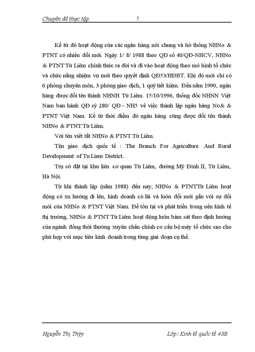 image for page Phát triển dịch vụ thanh toán quốc tế tại NHNo&PTNT Từ Liêm- Thực trạng và giải pháp