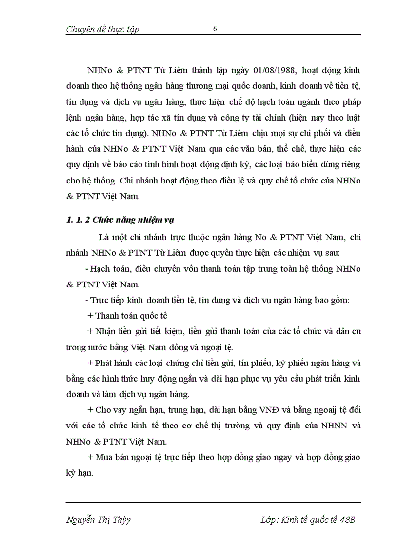 image for page Phát triển dịch vụ thanh toán quốc tế tại NHNo&PTNT Từ Liêm- Thực trạng và giải pháp