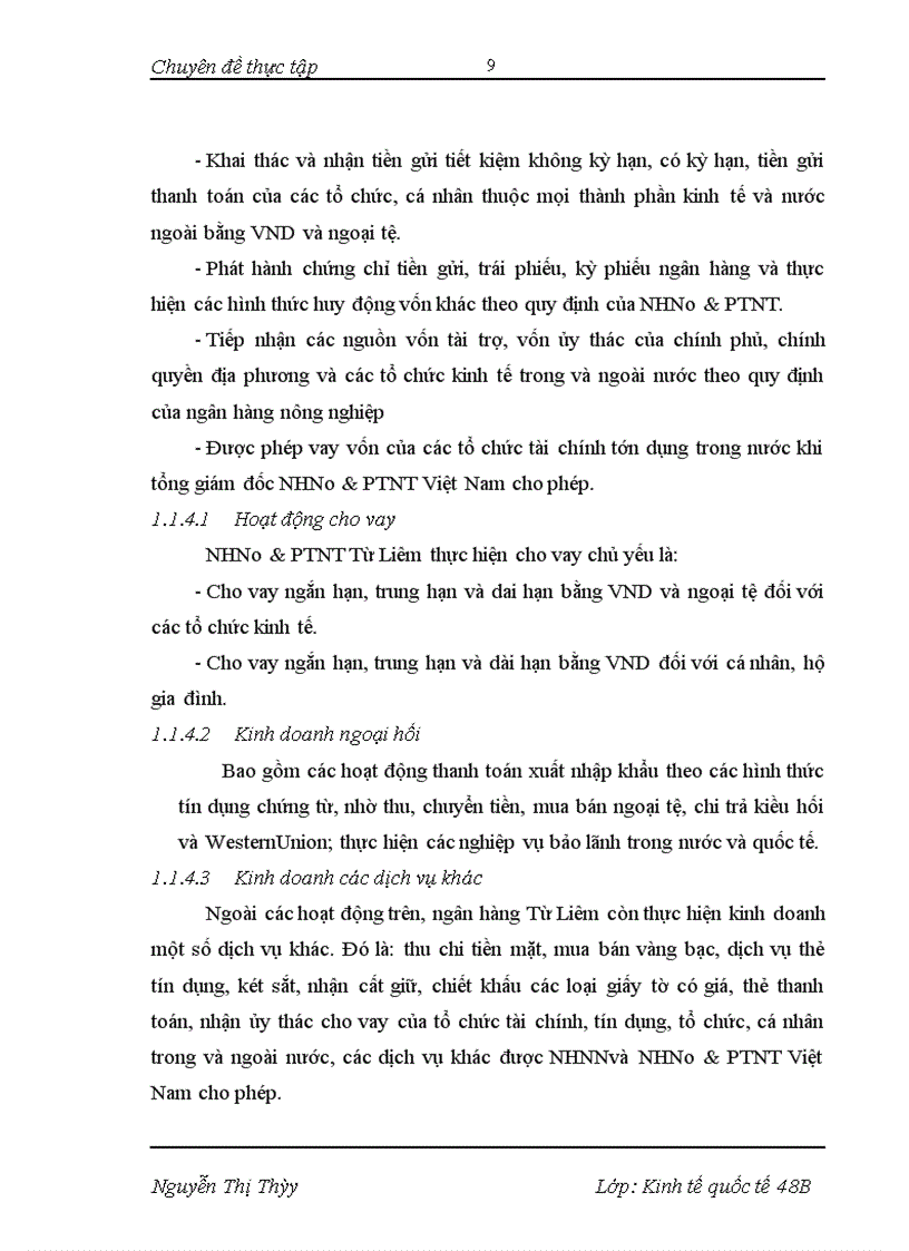image for page Phát triển dịch vụ thanh toán quốc tế tại NHNo&PTNT Từ Liêm- Thực trạng và giải pháp