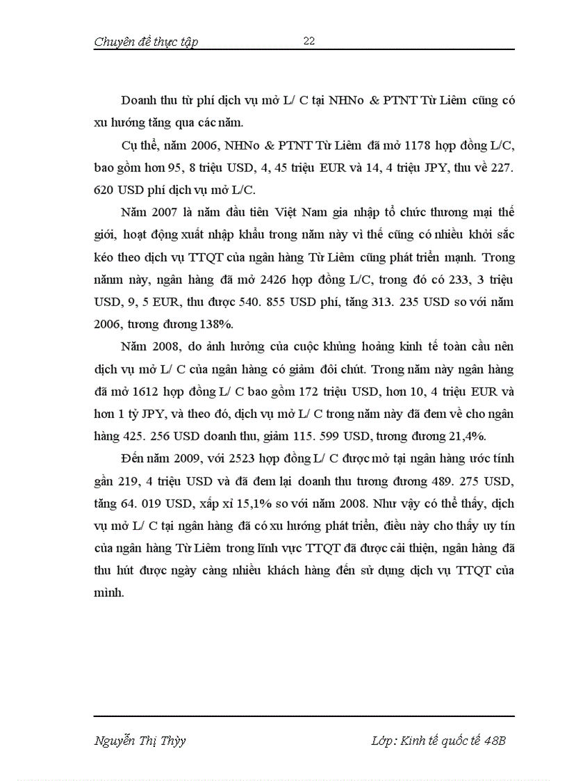 image for page Phát triển dịch vụ thanh toán quốc tế tại NHNo&PTNT Từ Liêm- Thực trạng và giải pháp