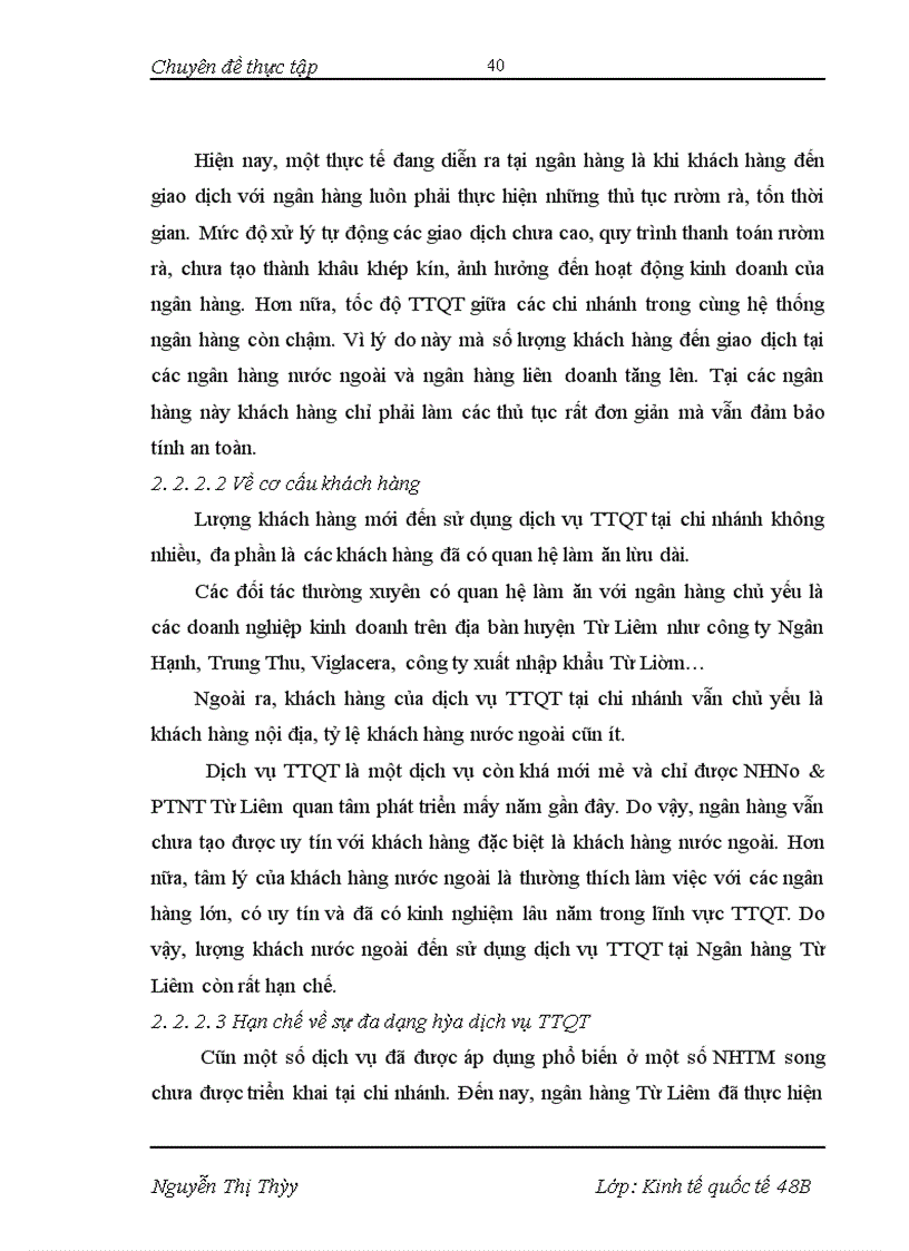 image for page Phát triển dịch vụ thanh toán quốc tế tại NHNo&PTNT Từ Liêm- Thực trạng và giải pháp