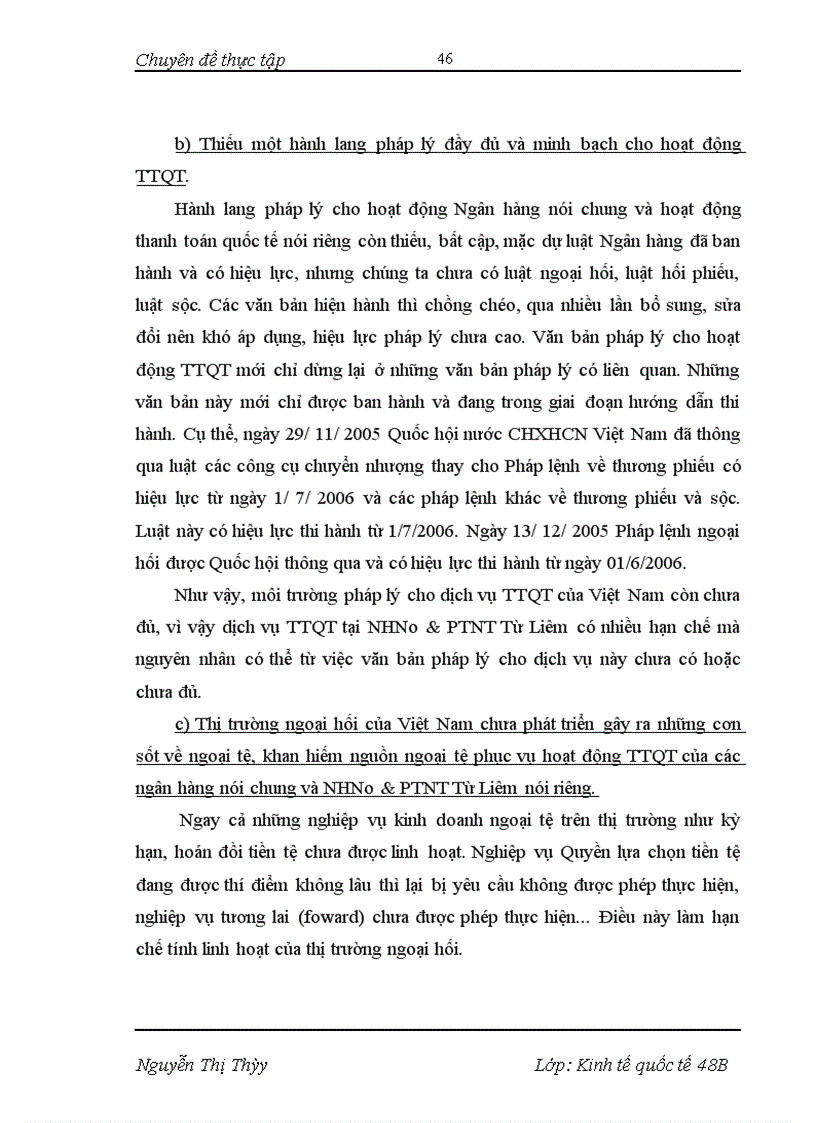 image for page Phát triển dịch vụ thanh toán quốc tế tại NHNo&PTNT Từ Liêm- Thực trạng và giải pháp