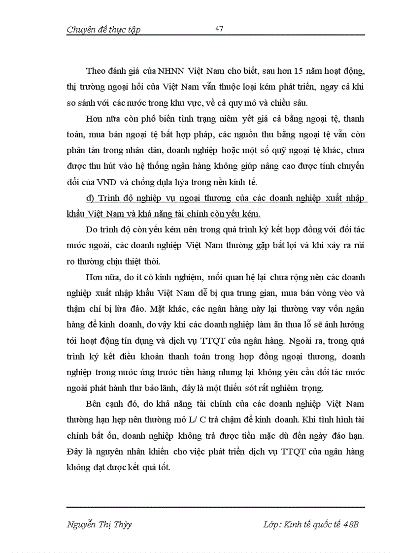 image for page Phát triển dịch vụ thanh toán quốc tế tại NHNo&PTNT Từ Liêm- Thực trạng và giải pháp