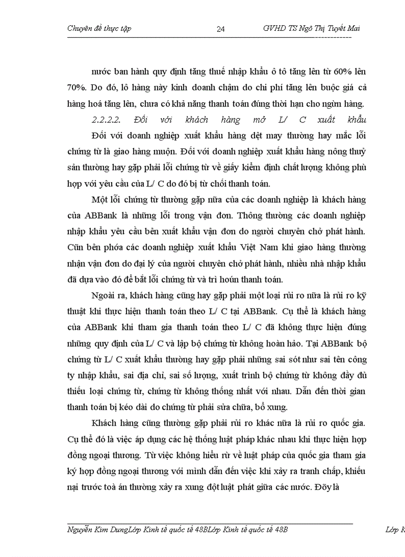 image for page Giải pháp phòng ngừa và hạn chế rủi ro trong thanh toán quốc tế tín dụng theo phương thức tín dụng chứng từ tại Ngân hàng TMCP An Bình