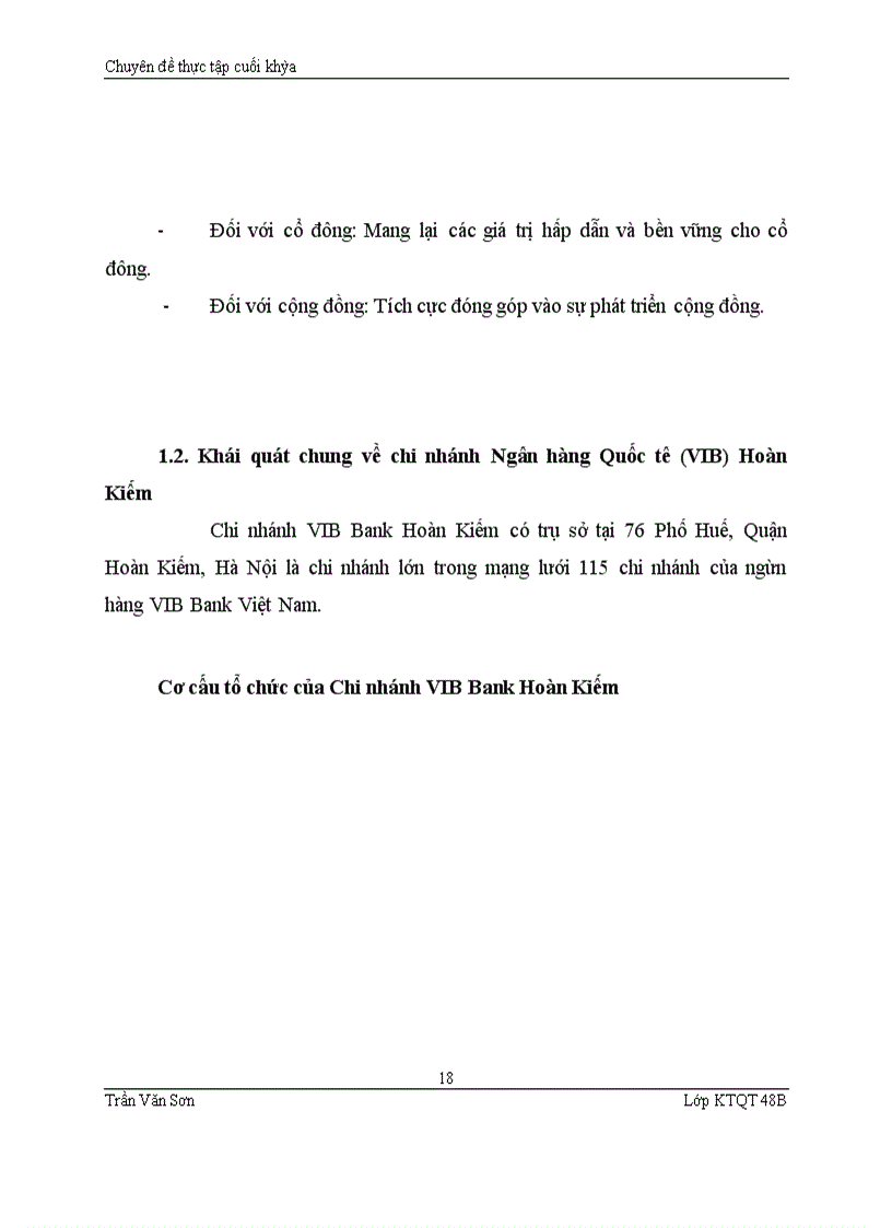 image for page Hoàn thiện hệ thống thanh toán quốc tế của ngân hàng VIB Bank Hoàn Kiếm