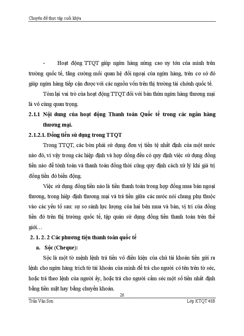image for page Hoàn thiện hệ thống thanh toán quốc tế của ngân hàng VIB Bank Hoàn Kiếm