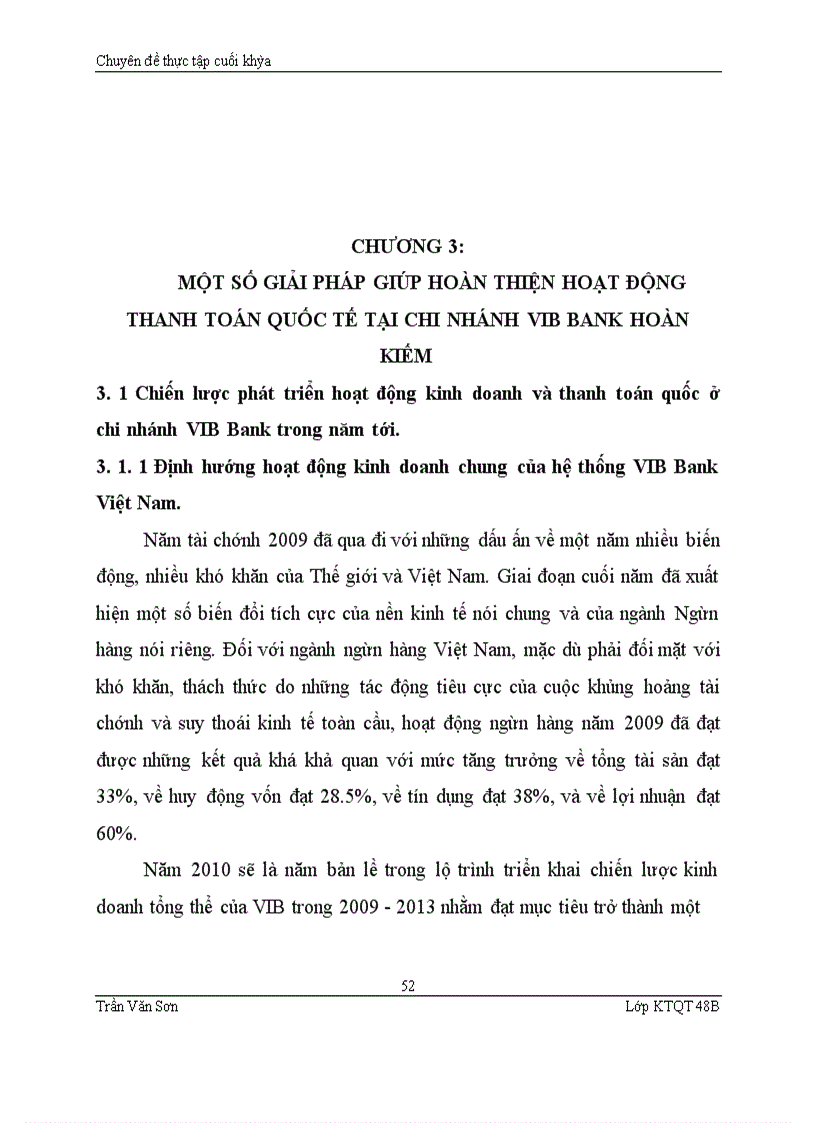 image for page Hoàn thiện hệ thống thanh toán quốc tế của ngân hàng VIB Bank Hoàn Kiếm