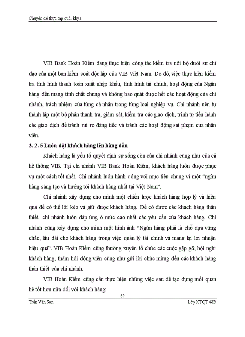 image for page Hoàn thiện hệ thống thanh toán quốc tế của ngân hàng VIB Bank Hoàn Kiếm