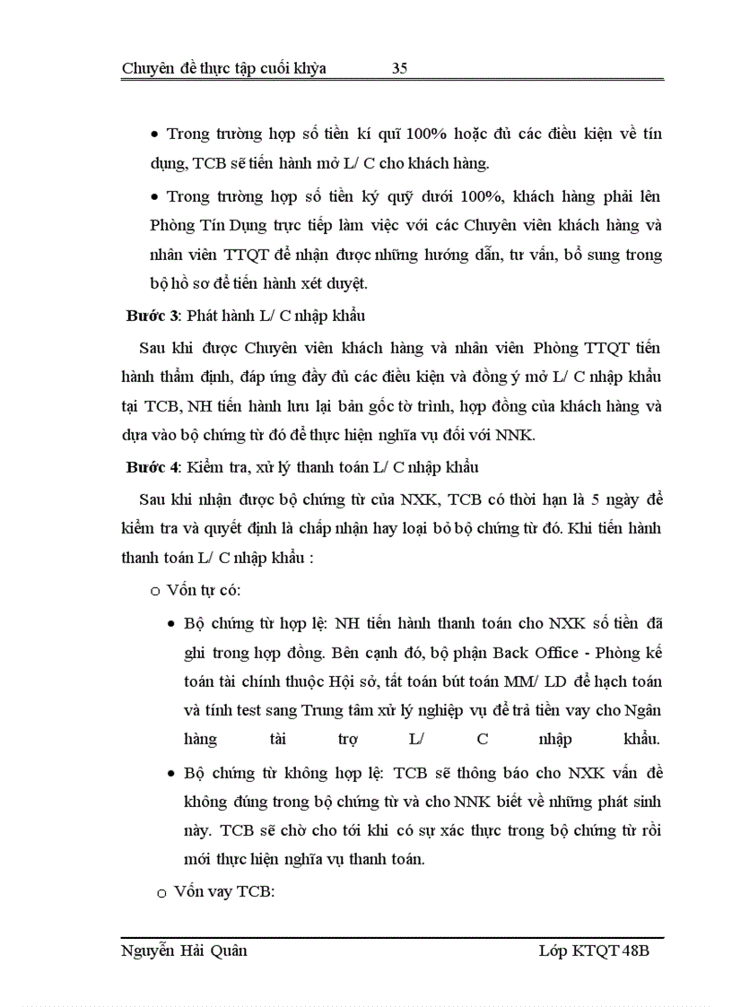 image for page Quản lý rủi ro trong hoạt động thanh toán quốc tế theo phương thức tín dụng chứng từ tại Hội sở Ngân hàng Thương mại Cổ phần Kỹ Thương Việt Nam