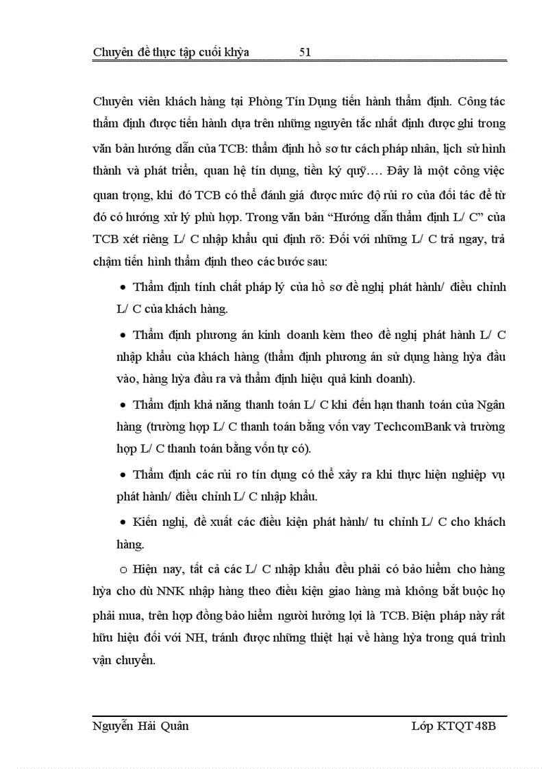 image for page Quản lý rủi ro trong hoạt động thanh toán quốc tế theo phương thức tín dụng chứng từ tại Hội sở Ngân hàng Thương mại Cổ phần Kỹ Thương Việt Nam