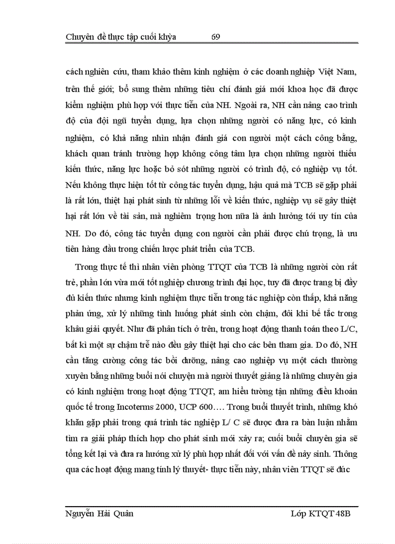 image for page Quản lý rủi ro trong hoạt động thanh toán quốc tế theo phương thức tín dụng chứng từ tại Hội sở Ngân hàng Thương mại Cổ phần Kỹ Thương Việt Nam