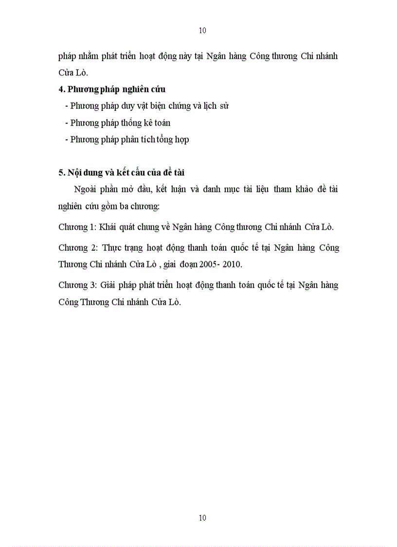 image for page Phát triển hoạt động thanh toán quốc tế tại Ngân hàng Công Thương Chi nhánh Cửa Lò