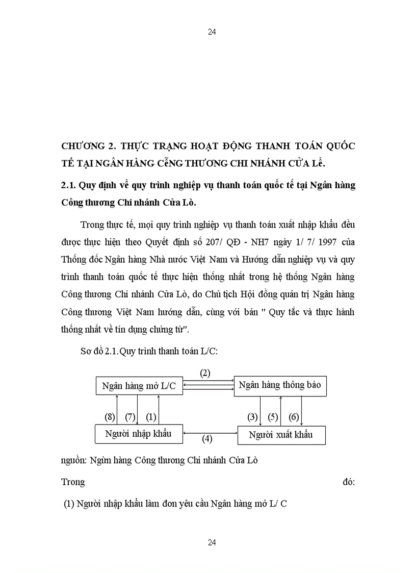 image for page Phát triển hoạt động thanh toán quốc tế tại Ngân hàng Công Thương Chi nhánh Cửa Lò