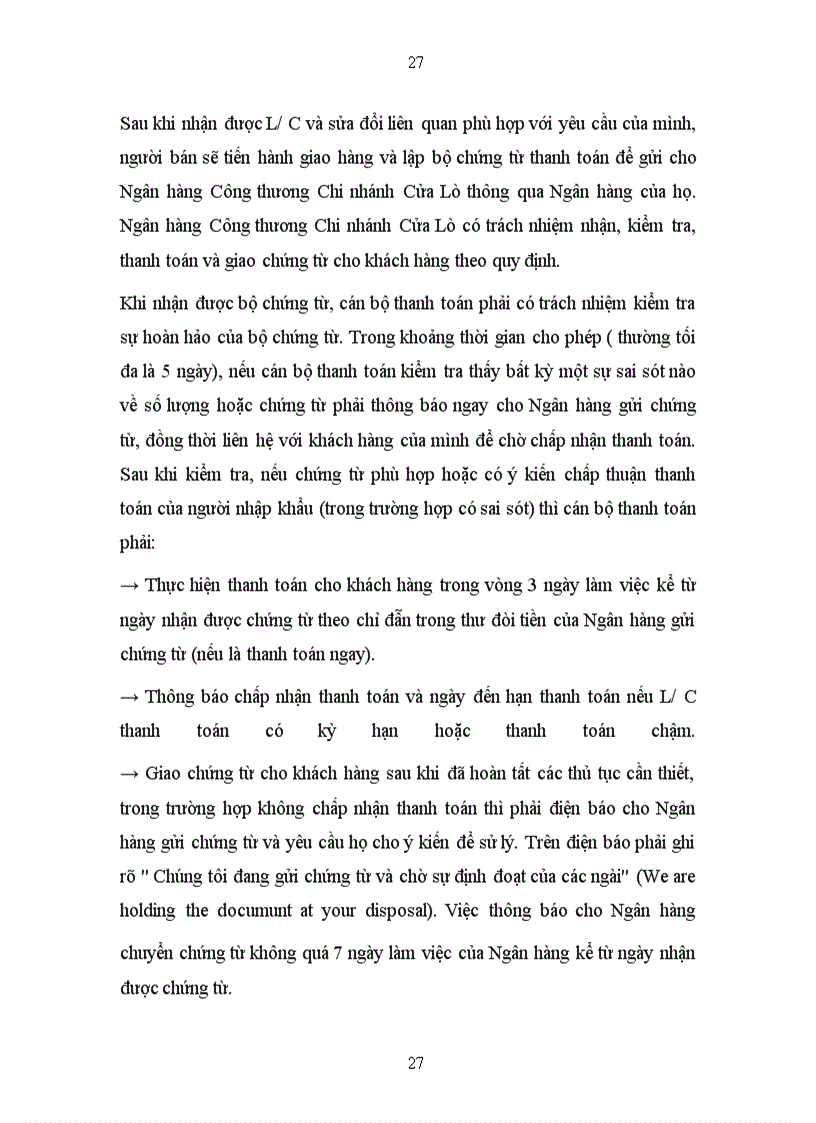 image for page Phát triển hoạt động thanh toán quốc tế tại Ngân hàng Công Thương Chi nhánh Cửa Lò