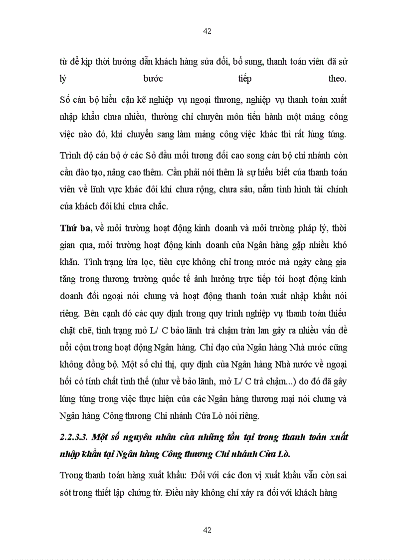 image for page Phát triển hoạt động thanh toán quốc tế tại Ngân hàng Công Thương Chi nhánh Cửa Lò