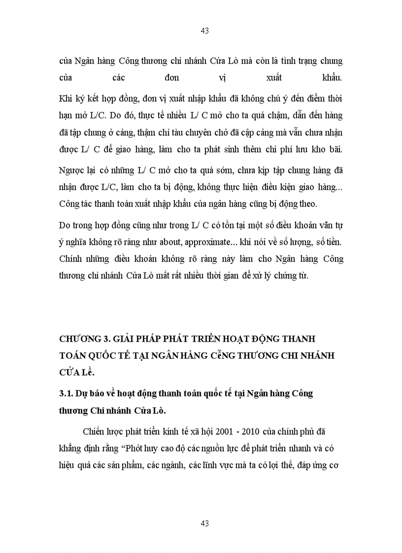 image for page Phát triển hoạt động thanh toán quốc tế tại Ngân hàng Công Thương Chi nhánh Cửa Lò