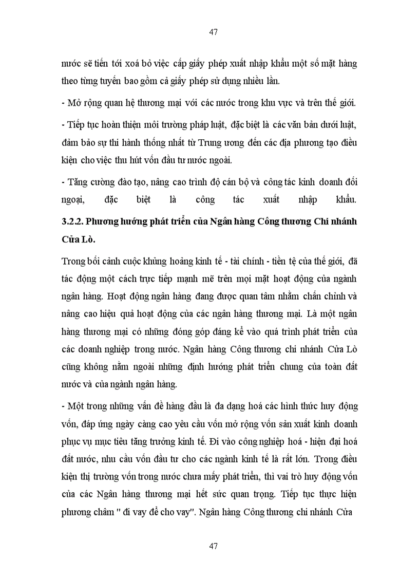 image for page Phát triển hoạt động thanh toán quốc tế tại Ngân hàng Công Thương Chi nhánh Cửa Lò