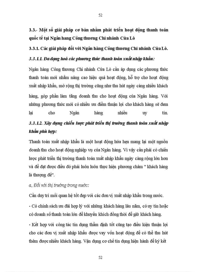 image for page Phát triển hoạt động thanh toán quốc tế tại Ngân hàng Công Thương Chi nhánh Cửa Lò