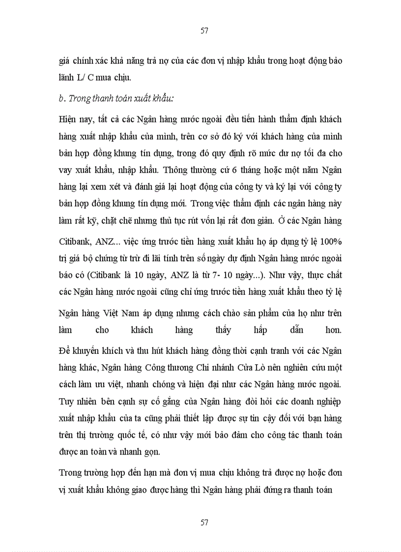 image for page Phát triển hoạt động thanh toán quốc tế tại Ngân hàng Công Thương Chi nhánh Cửa Lò