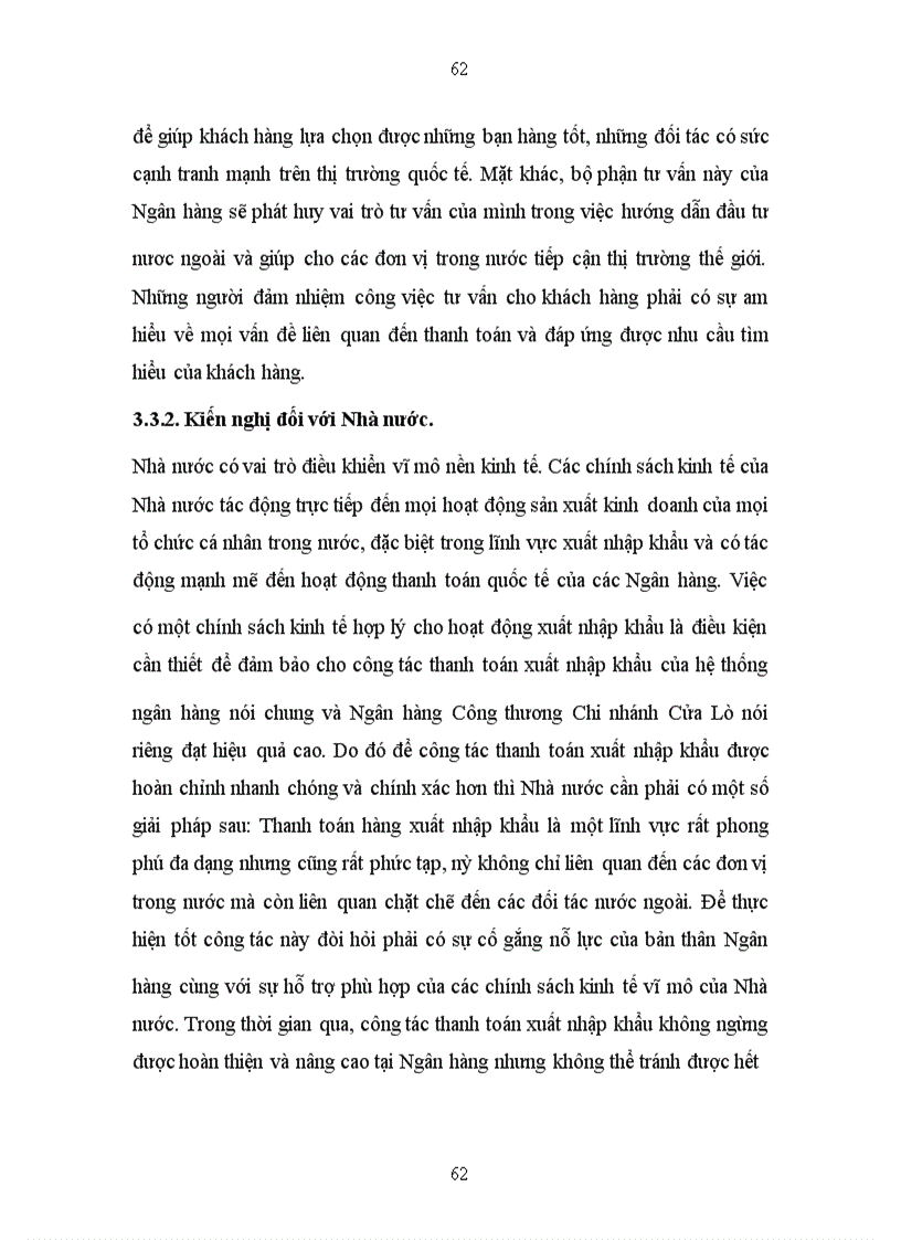 image for page Phát triển hoạt động thanh toán quốc tế tại Ngân hàng Công Thương Chi nhánh Cửa Lò