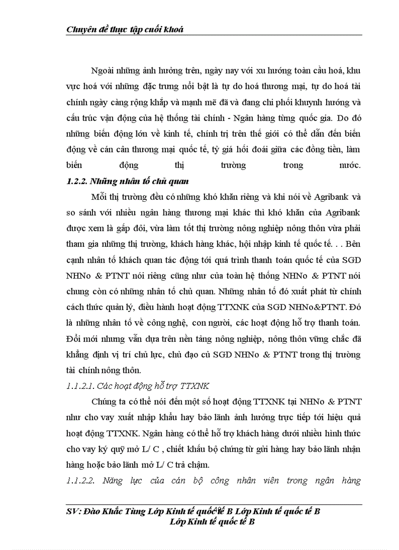 image for page Tình hình hoạt động thanh toán xuất nhập khẩu tại Sở giao dịch Ngân hàng Nông nghiệp và Phát triển Nông thôn Việt Nam (Agribank)