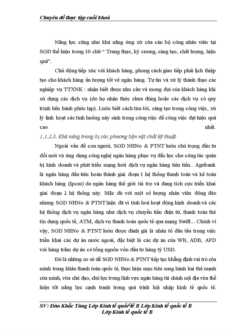 image for page Tình hình hoạt động thanh toán xuất nhập khẩu tại Sở giao dịch Ngân hàng Nông nghiệp và Phát triển Nông thôn Việt Nam (Agribank)
