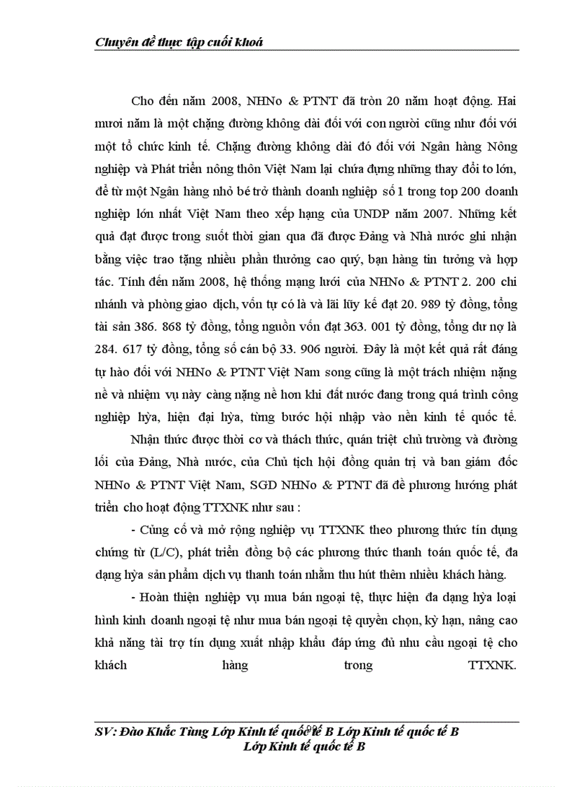 image for page Tình hình hoạt động thanh toán xuất nhập khẩu tại Sở giao dịch Ngân hàng Nông nghiệp và Phát triển Nông thôn Việt Nam (Agribank)