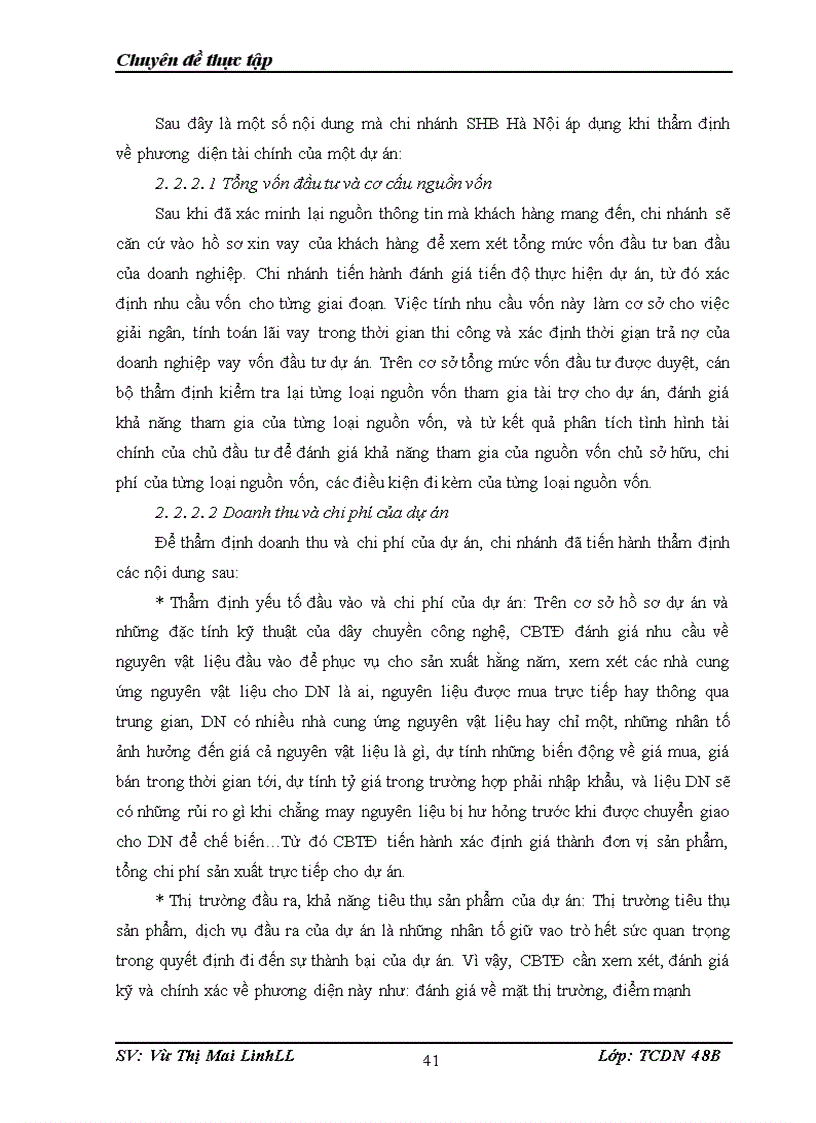 image for page Giải pháp nâng cao chất lượng thẩm định tài chính dự án trong hoạt động cho vay tại chi nhánh SHB Hà Nội.
