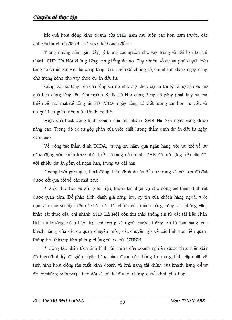 image for page Giải pháp nâng cao chất lượng thẩm định tài chính dự án trong hoạt động cho vay tại chi nhánh SHB Hà Nội.