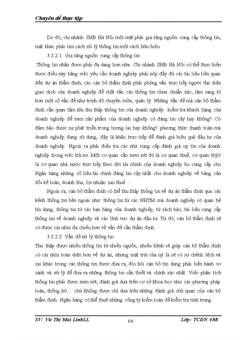 image for page Giải pháp nâng cao chất lượng thẩm định tài chính dự án trong hoạt động cho vay tại chi nhánh SHB Hà Nội.