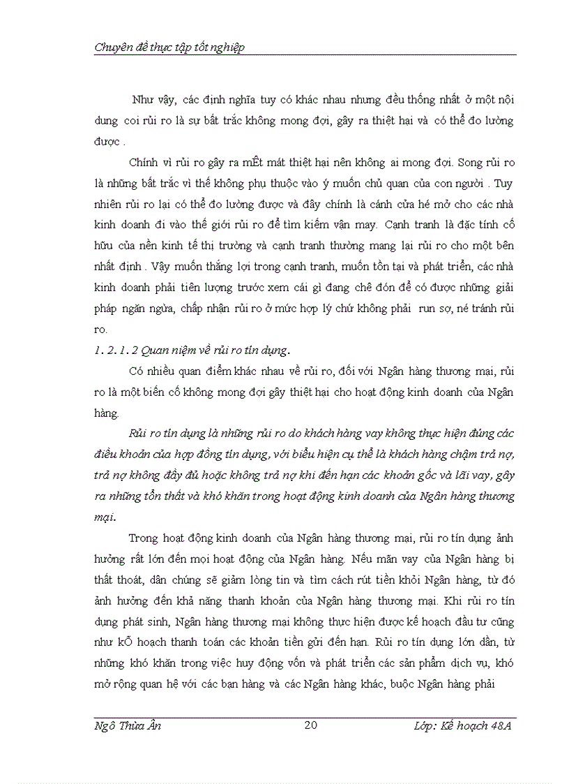 image for page Rủi ro trong hoạt động cho vay tại Ngân hàng Nông nghiệp và phát triển nông thôn Chi nhánh Lý Nhân – Hà Nam
