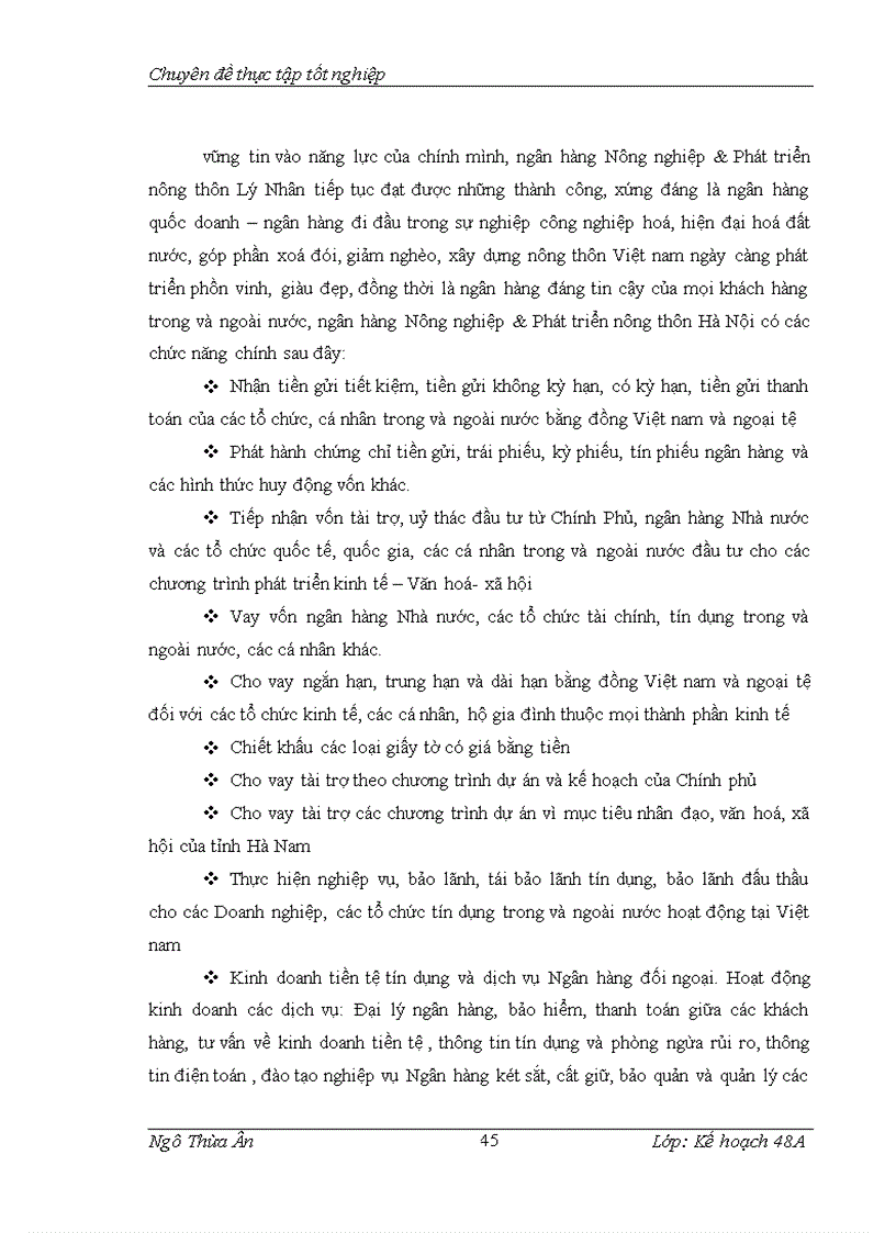 image for page Rủi ro trong hoạt động cho vay tại Ngân hàng Nông nghiệp và phát triển nông thôn Chi nhánh Lý Nhân – Hà Nam
